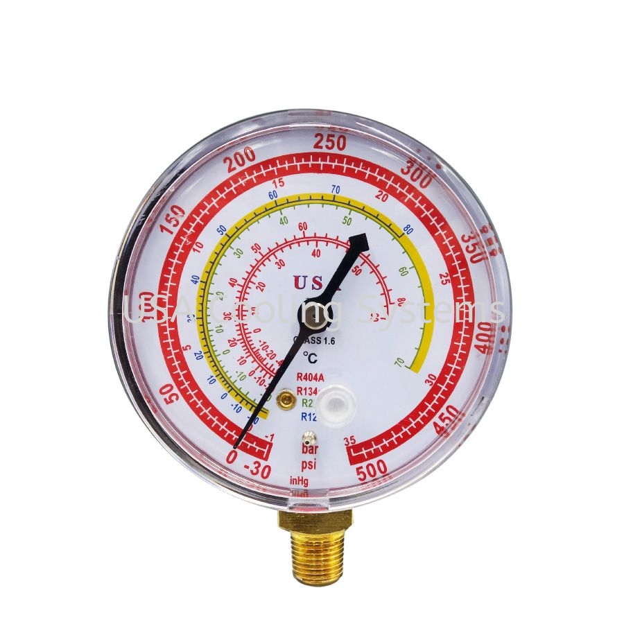 USA Refrigerant Gauge R22 / R12 / R134a / R404a (R)